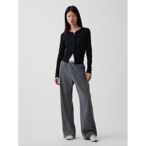 Gap Brushed Twill Easy Wide-Leg Pants