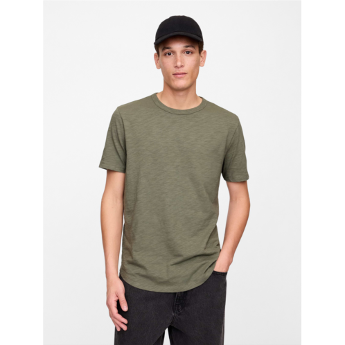 Gap Lived-In Curved Hem Crewneck T-Shirt