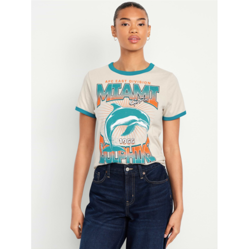 OldNavy Miami Dolphins EveryWear Crew-Neck Ringer T-Shirt