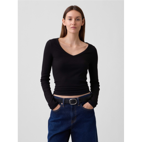 Gap Ribbed V-Neck T-Shirt