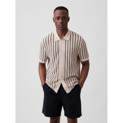Gap Button-Up Sweater Polo Shirt