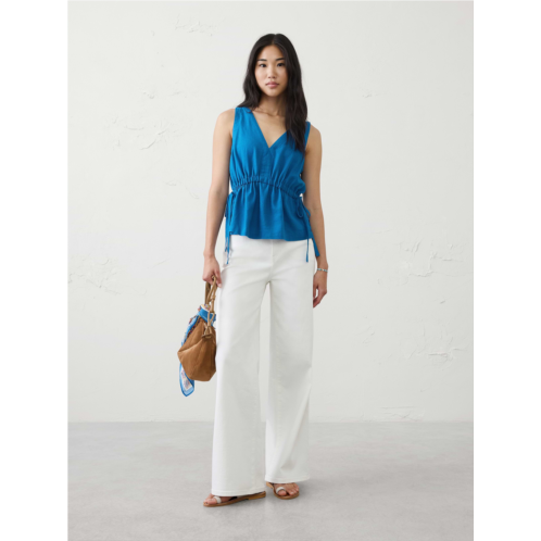 bananarepublic Linen-Blend Side-Ties Top
