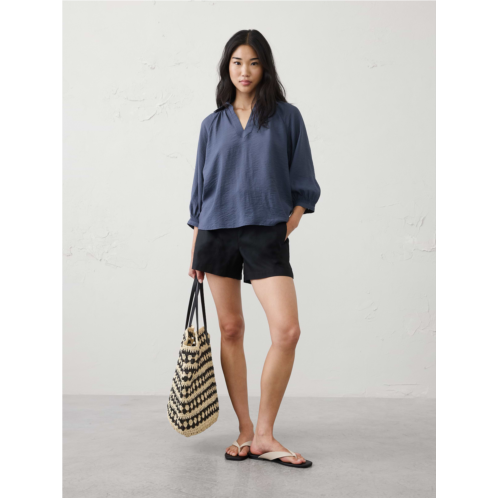 bananarepublic Collared Gathered Top
