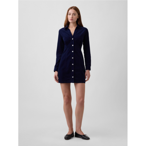 Gap Fitted Collared Mini Dress