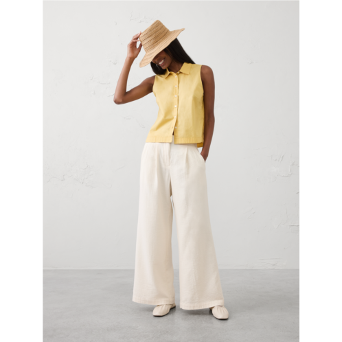 bananarepublic Collared Cropped Shirt