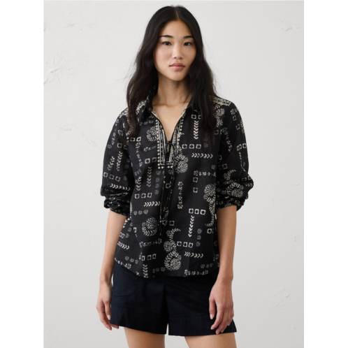 bananarepublic Collared Front-Tie Top
