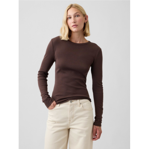 Gap Modern Ribbed Crewneck T-Shirt