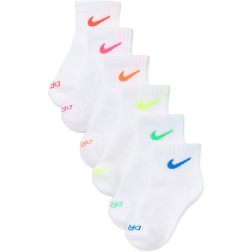 Boys Nike Kids Dri-FIT Performance 6-Pack Basic Ankle Socks (Little Kid)
