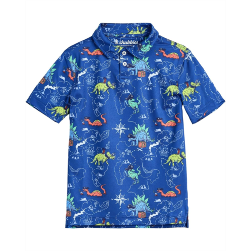 Boys Chubbies Kids The Rex Marks The Spot Performance Polo (Big Kid)