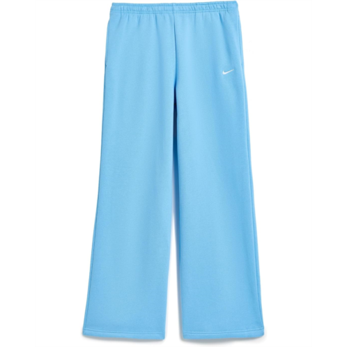 Girls Nike Kids Sportswear Studio Fleece Open Hem Pants (Big Kid)
