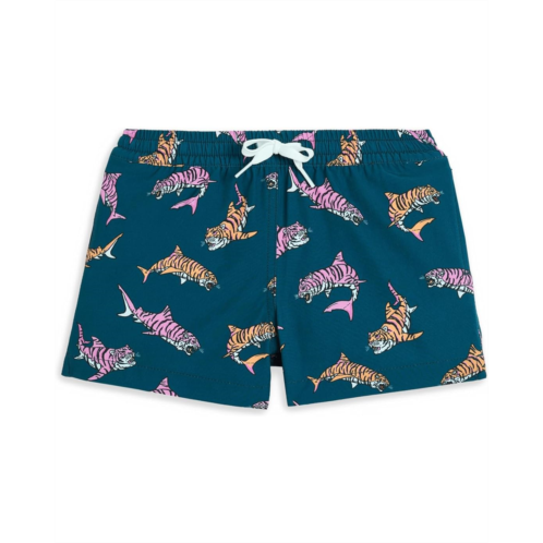 Boys Chubbies Kids The King Of The Seas Lined Swim Trunk (Big Kid)
