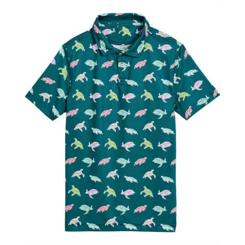 Boys Chubbies Kids The Turtally Awesome Performance Polo (Big Kid)
