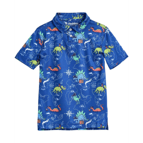 Boys Chubbies Kids The Lil Rex Marks The Spot (toddler Performance Polo) (toddler/Little Kid)