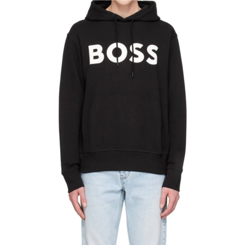 Hugo Boss sullivan hoodie sweatshirt in black