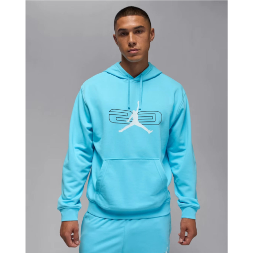 Jordan sport crossover hoodie mens blue chill fleece dri-fit pullover dsgl1094