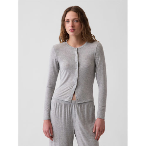 Gap SoftMade Modal Rib PJ Cardigan