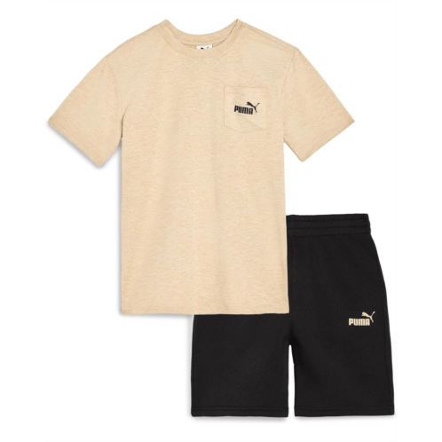 Boys PUMA Kids Air Mesh T-Shirt & Fleece Short Set (Little Kid/Big Kid)