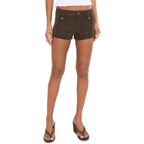 Womens Free People Vagabond Suede Shorts