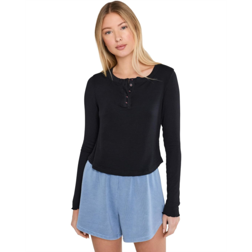 Womens Free People Dream State Henley Top