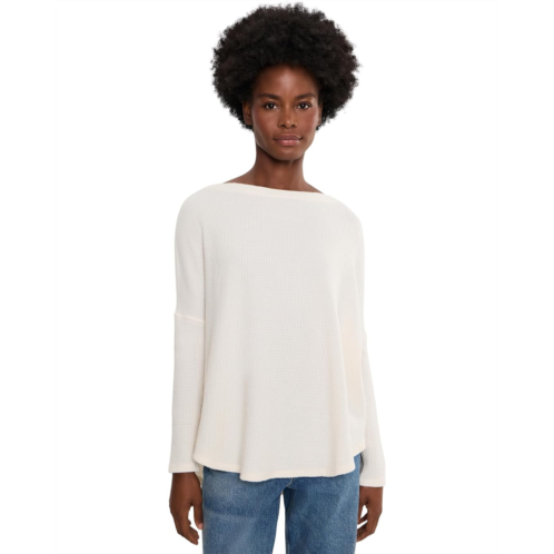 Womens Free People Latte Blues Thermal Solid
