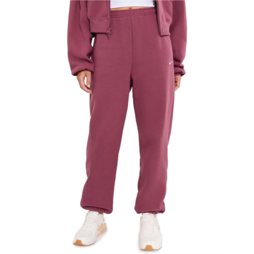 Womens Nike Studio Fleece Midweight High-Rise Oversized Cuffed Pants