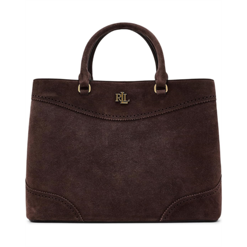 POLO Ralph Lauren Lauren Ralph Lauren Perforated Suede Large Marcy Satchel