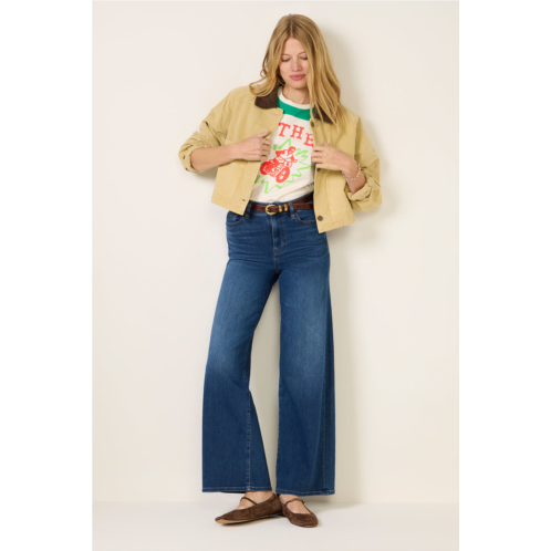 FRAME womens slim palazzo jeans