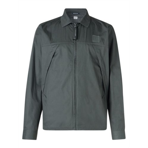 C.P. COMPANY metropolis series logo zippered shirt
