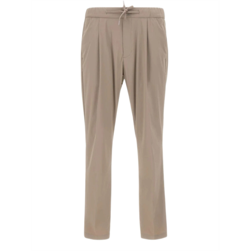 HERNO lightweight stretch nylon pants with drawstring waistband and classic cut