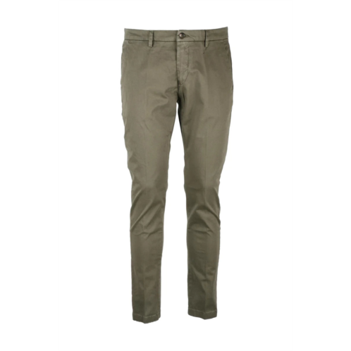 YAN SIMMON cotton stretch trousers - sage green