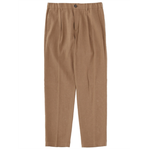 HERNO tailored pleated linen-blend formal pants