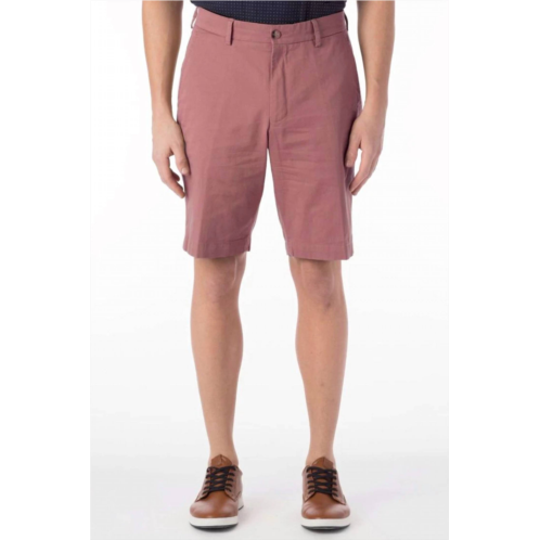 Ballin broken twill stretch cotton shorts in salmon