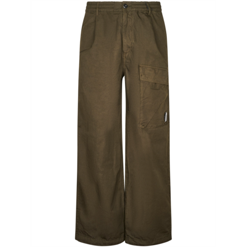 C.P. COMPANY boxy wide-leg micro-reps cargo pants with lens detail