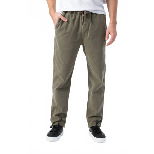 FRAME drawstring straight pants in army