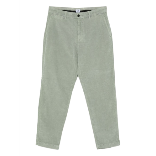 C.P. COMPANY sage green velvet cotton chinos
