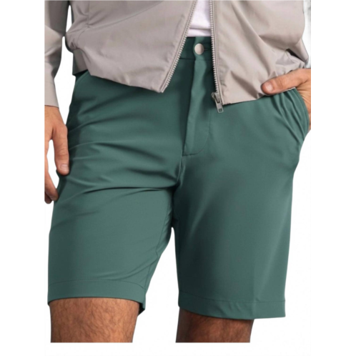 Ballin techno ultimate performance casual short - drummond traditional fit in mineral green