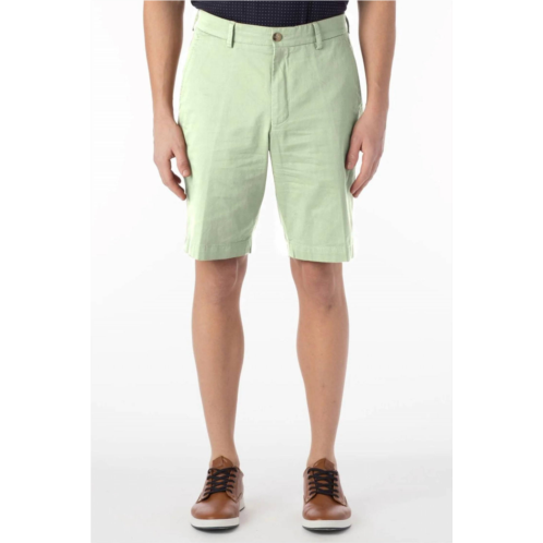 Ballin stretch cotton linen shorts in avocado