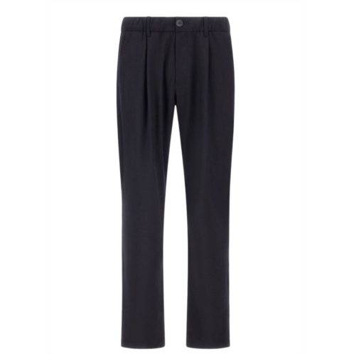 HERNO blue stretch cool wool trousers