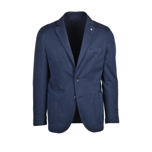 L.B.M. 1911 cotton silk blazer - blue