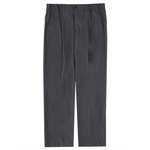 HERNO neutral tailored straight-leg wool-blend pants