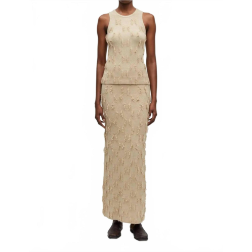 SAMSOE samarla maxi skirt in white pepper