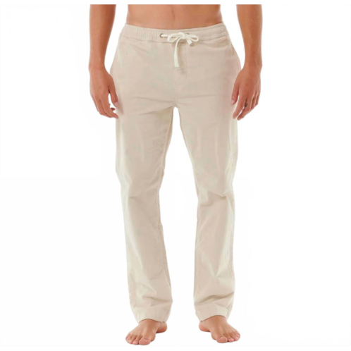 Rip Curl classic surf cord beach pants in vintage white