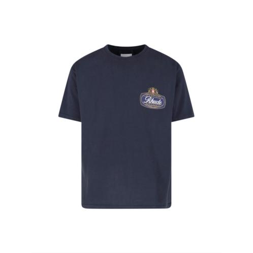 RHUDE boxy-fit t-shirt with graphic racing motif
