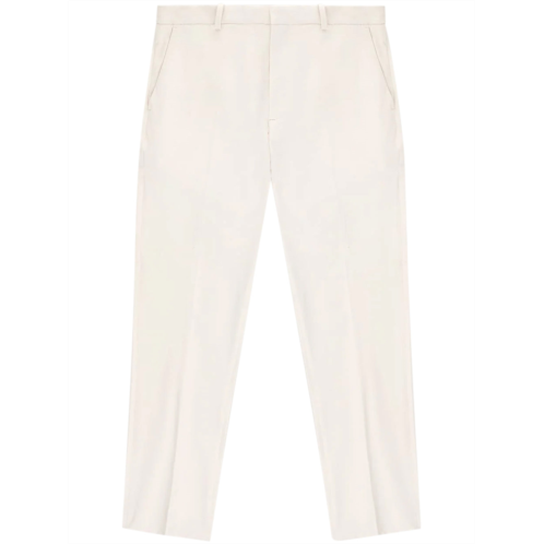 CIRCOLO 1901 tailored white trousers with straight leg cut