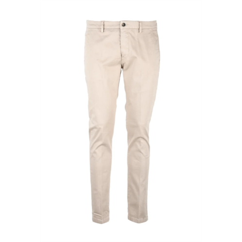 YAN SIMMON cotton stretch trousers - beige
