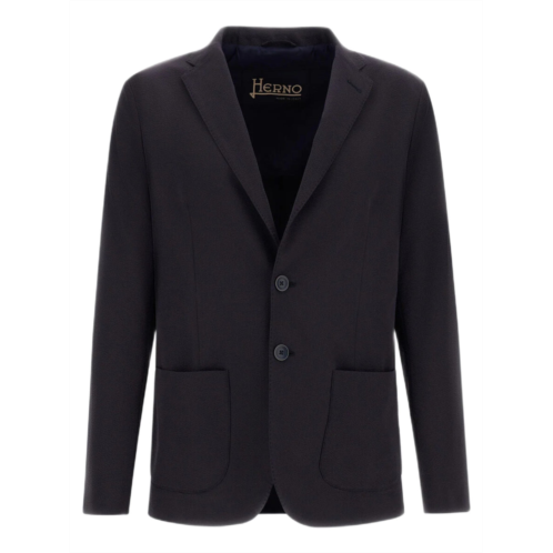 HERNO tailored regular-fit blazer in fine virgin wool