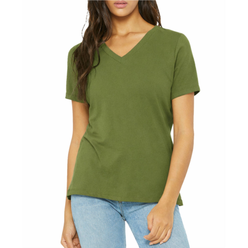 Blu Rock womens loose fit short sleeve v-neck cotton stretch tees