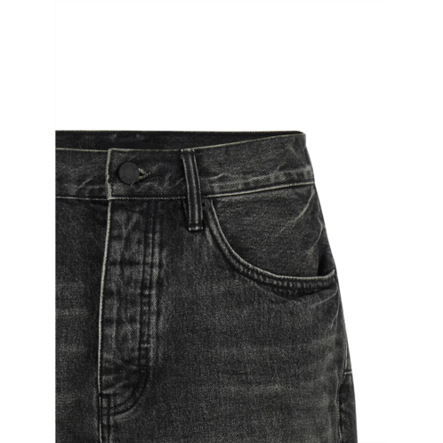 PURPLE cotton bermuda mens shorts