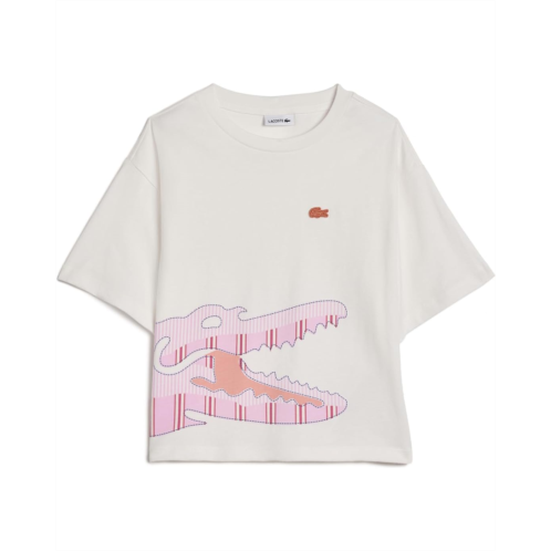 Lacoste Kids Stripe Graphic T-Shirt (Big Kid)