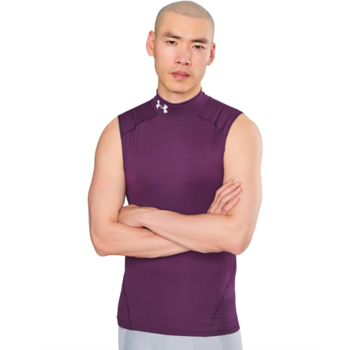 Mens Under Armour Heatgear Armour Compression Mock Sleeveless